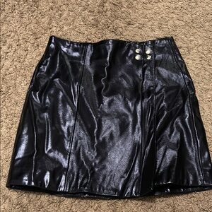 Blank NYC Black A-Line Mini Skirt Night Out